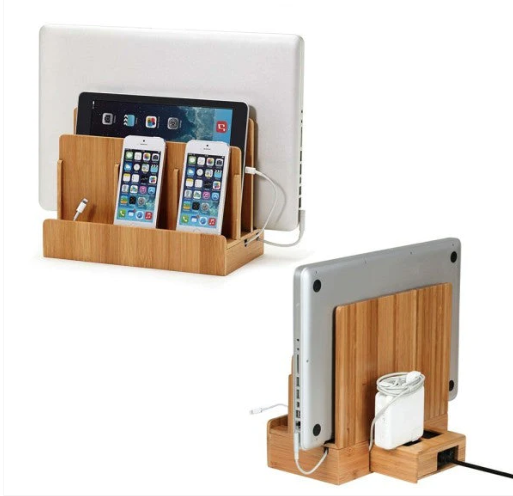 Charging station for phones, tablets and laptops